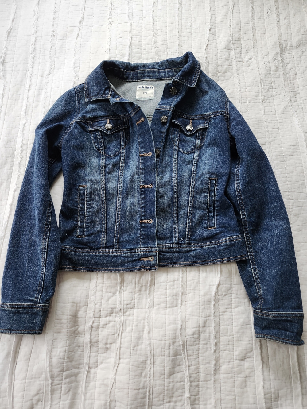 Old Navy Slim Fit Jean Jacket Small Casual Layering Jacket